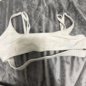 Fashion Nova White Double-Strap Bralette